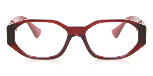 Versace Eyeglasses VE3320U 388 56mm Transparent Red / Demo Lens