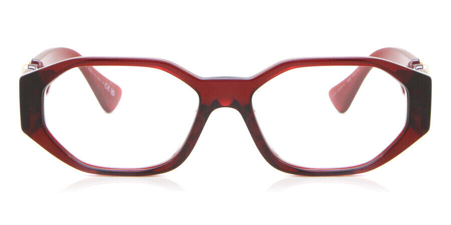 Versace Eyeglasses VE3320U 388 56mm Transparent Red / Demo Lens