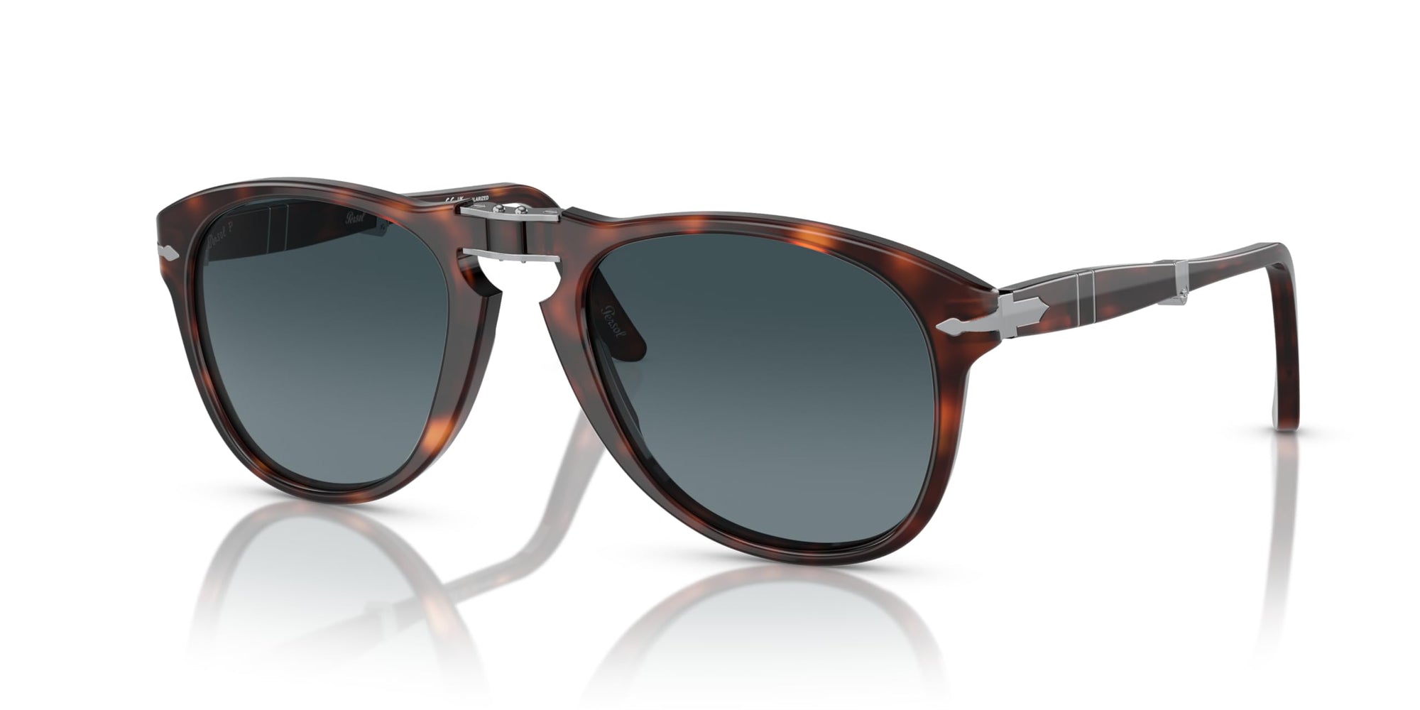Persol Sunglasses PO0714 24/S3 54mm Havana / Polarized Blue Gradient Lens