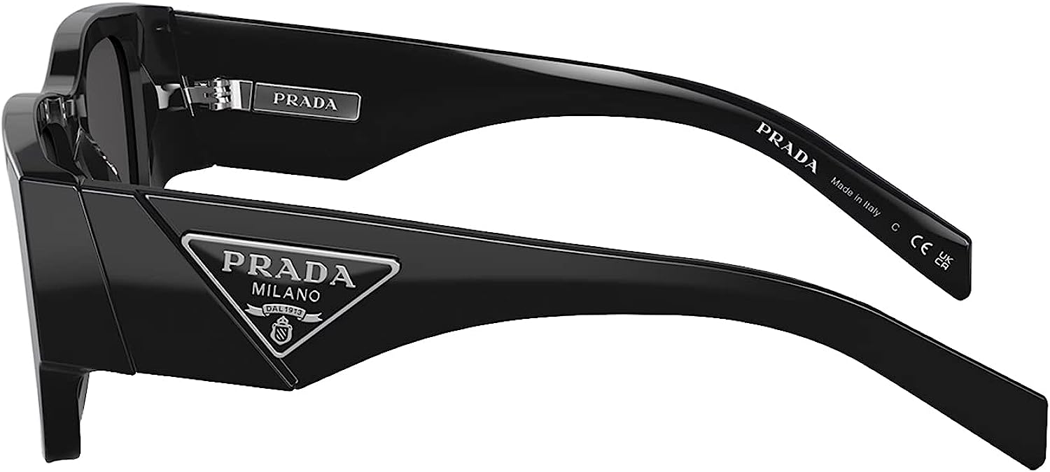 Prada Sunglasses PR10ZS 1AB5S0 54mm Black / Dark Grey Lens