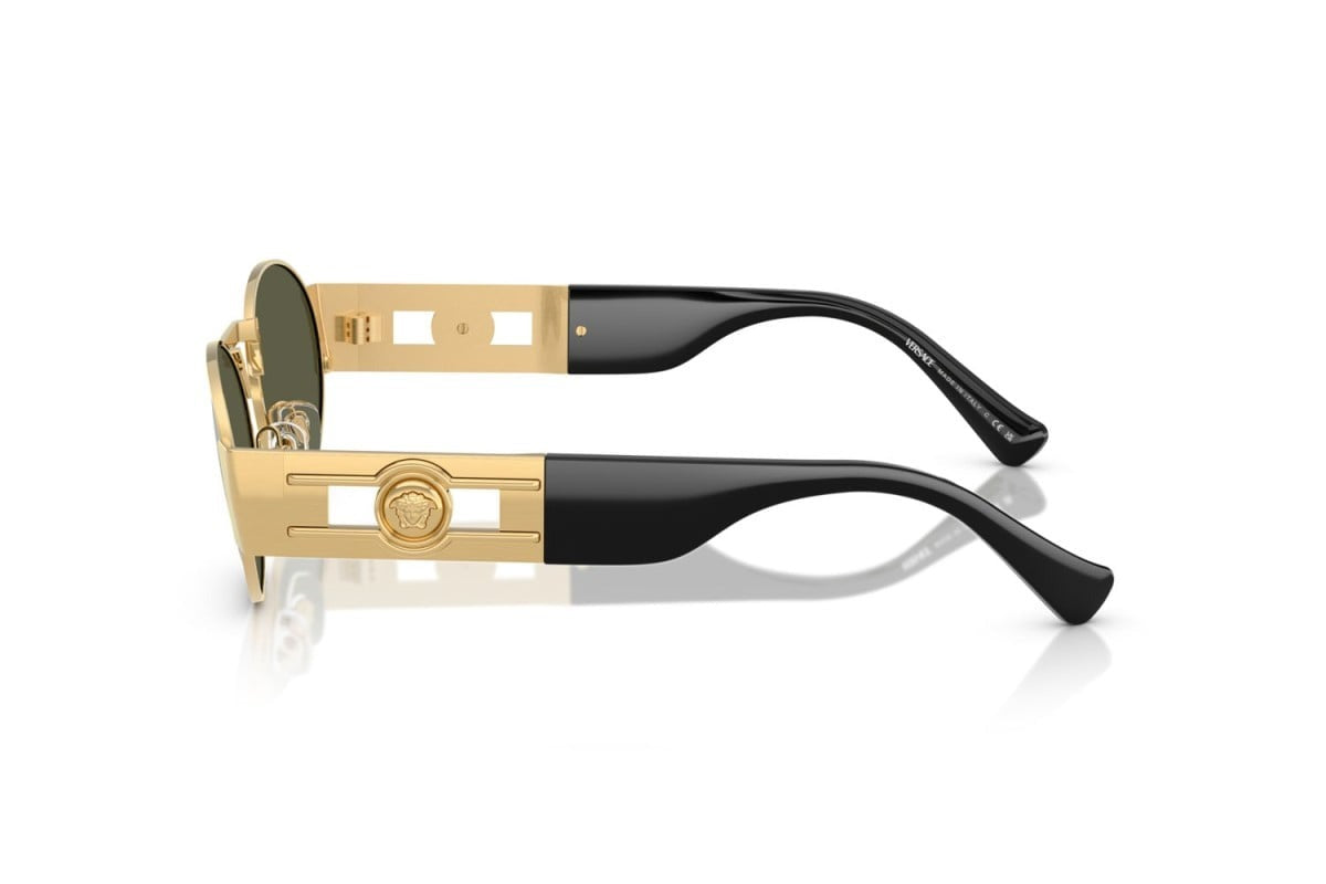 Versace Sunglasses VE2264 100230 56mm Gold / Green Mirror Silver Lens