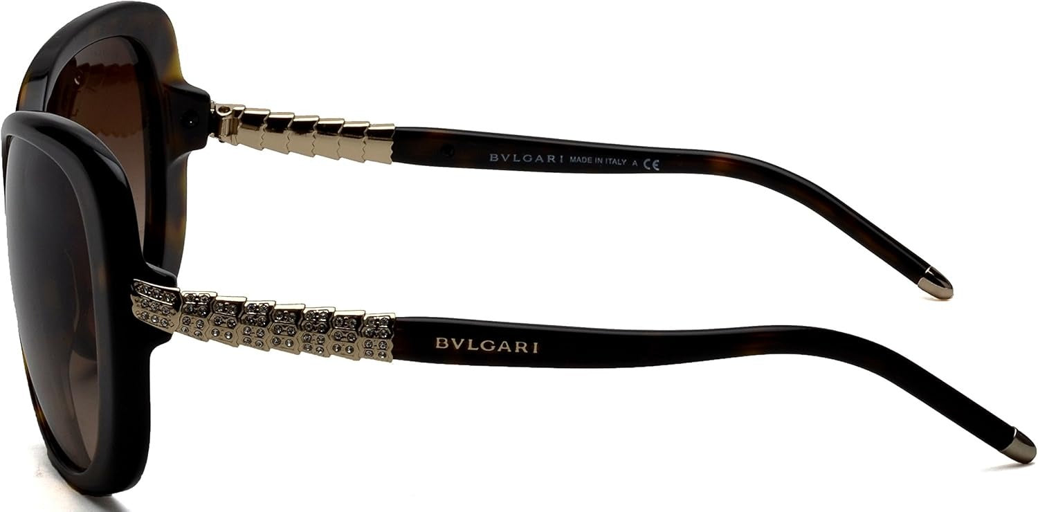 Bvlgari BV8105B 504/13 Sunglasses 59mm Dark Havana / Brown Gradient Lens