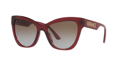 Versace Sunglasses VE4417U 38889 56mm Transparent Red / Grey Gradient Brown Lens