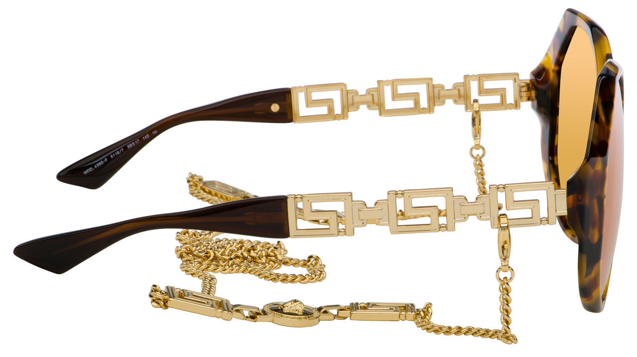 Versace Sunglasses VE4395F 51197 59mm Havana / Orange Lens