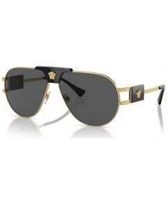 Versace Sunglasses VE2252 100287 63mm Gold / Dark Grey Lens