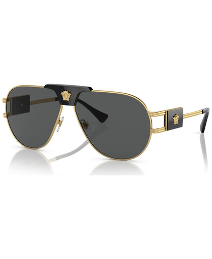 Versace Sunglasses VE2252 100287 63mm Gold / Dark Grey Lens