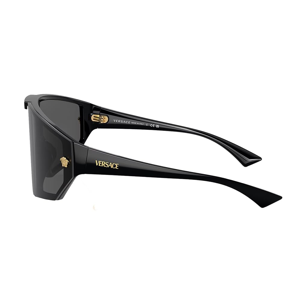 Versace Sunglasses VE4461 GB187 47mm Black / Dark Grey & Mirror Gold Lens