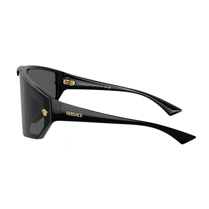 Versace Sunglasses VE4461 GB187 47mm Black / Dark Grey & Mirror Gold Lens