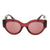 Versace Sunglasses VE4438BF 538569 Transparent parade red / Dark Violet Lens