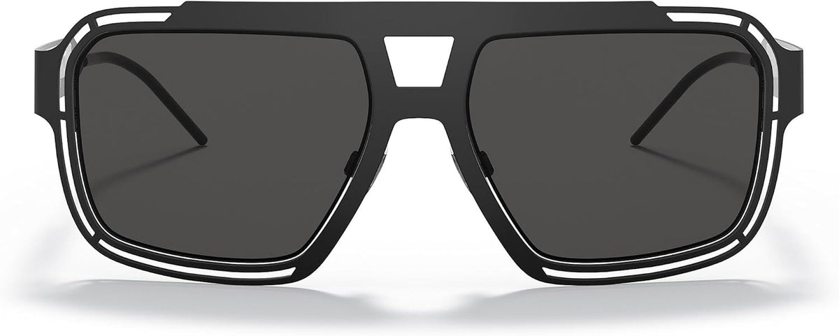 Dolce & Gabbana Sunglasses DG2270 3276/87 57mm Matte Black Grey / Grey Lens