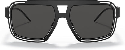 Dolce & Gabbana Sunglasses DG2270 3276/87 57mm Matte Black Grey / Grey Lens