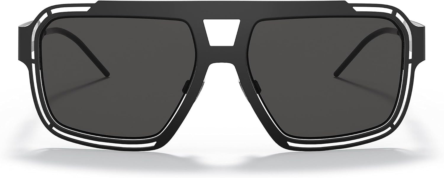 Dolce & Gabbana Sunglasses DG2270 3276/87 57mm Matte Black Grey / Grey Lens