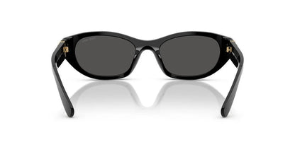 Miu Miu MU A03S 16K08Z Sunglasses 53mm Black / Dark Grey Solid Lens
