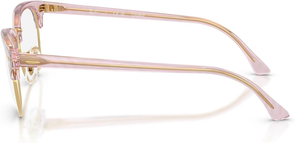 Ray-Ban RX5154 8292 Clubmaster Eyeglasses 53mm Photo Waves Purple / Clear Demo