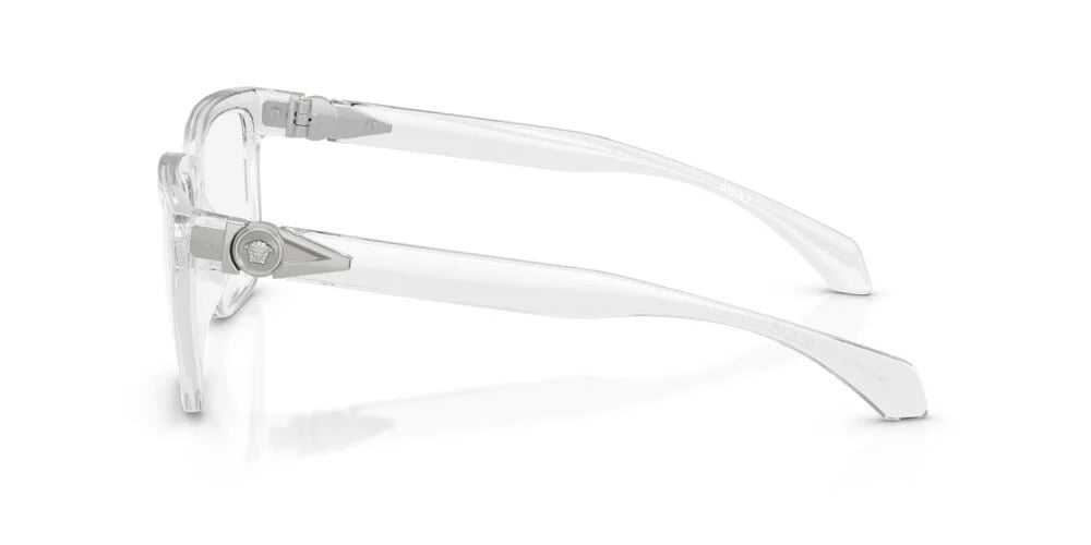 Versace VE3377U 5510 Eyeglasses 53mm Light Grey Transparent / Clear Demo Lens