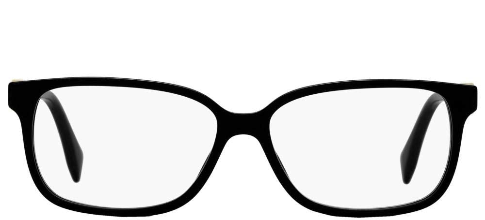 Fendi Eyeglasses FF0394 0807 54mm Black / Demo Lens