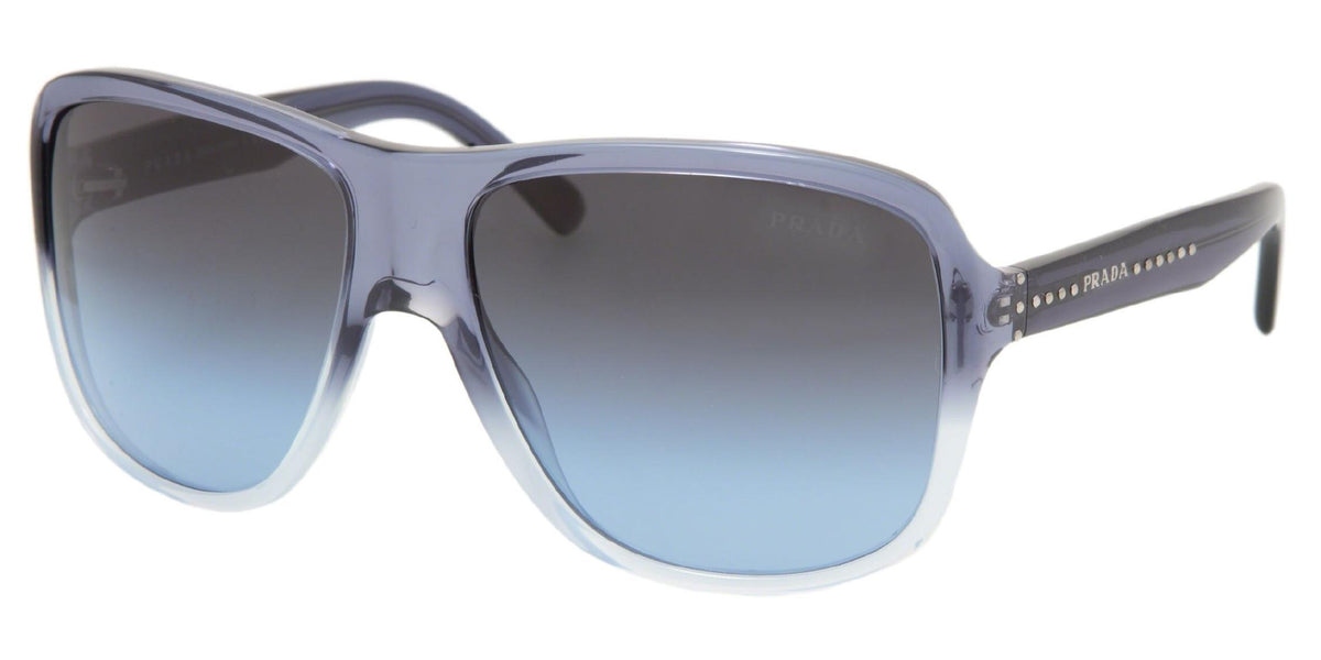 Prada Sunglasses PR01MS ZYW5I1 60mm Transparent Blue / Blue Gradient Lens
