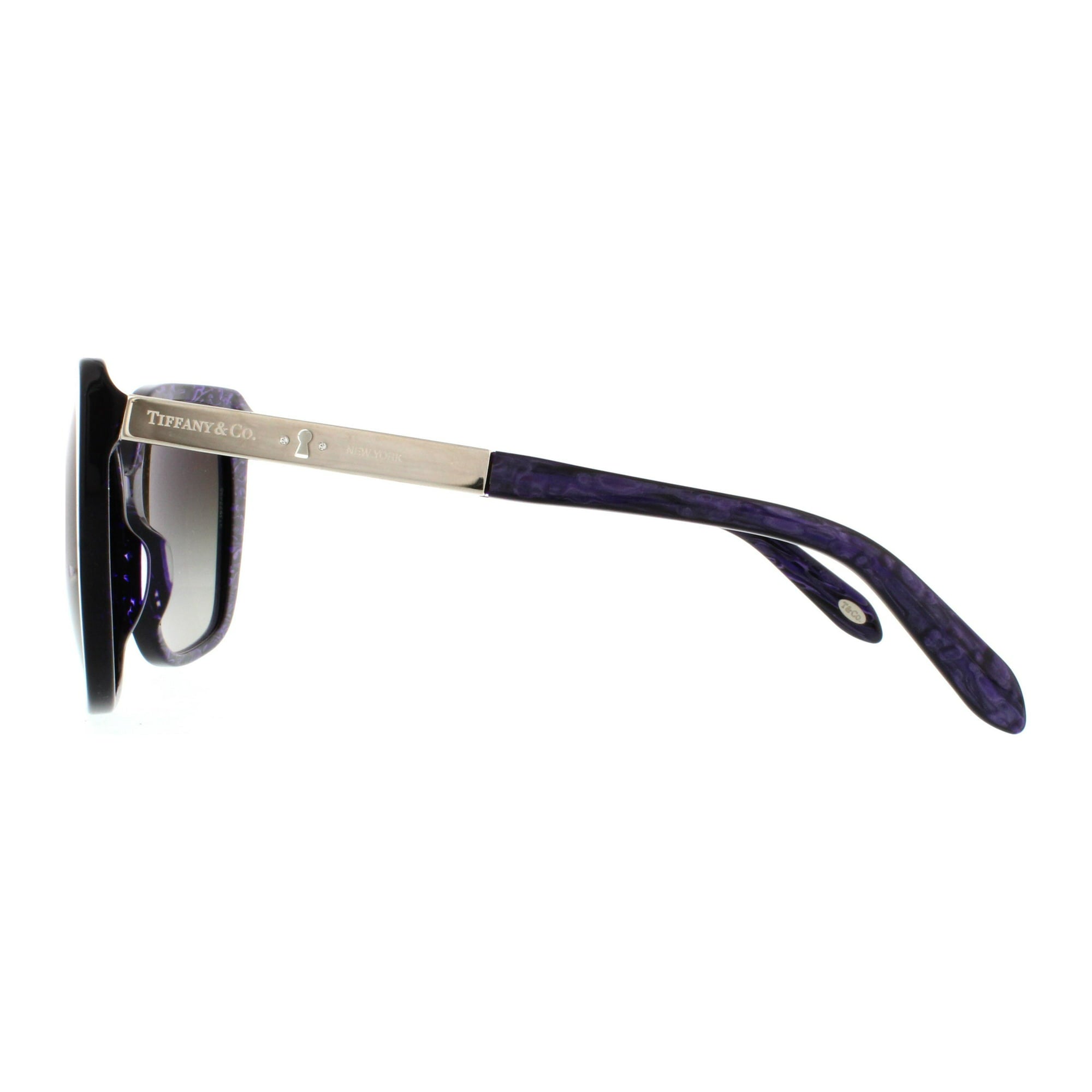 Tiffany & Co Sunglasses TF4074B 81483M 56mm Havana Purple / Grey Lens