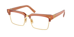 Miu Miu MU11XV 15T101 Eyeglasses 54mm Caramel Transparent / Clear Demo Lens