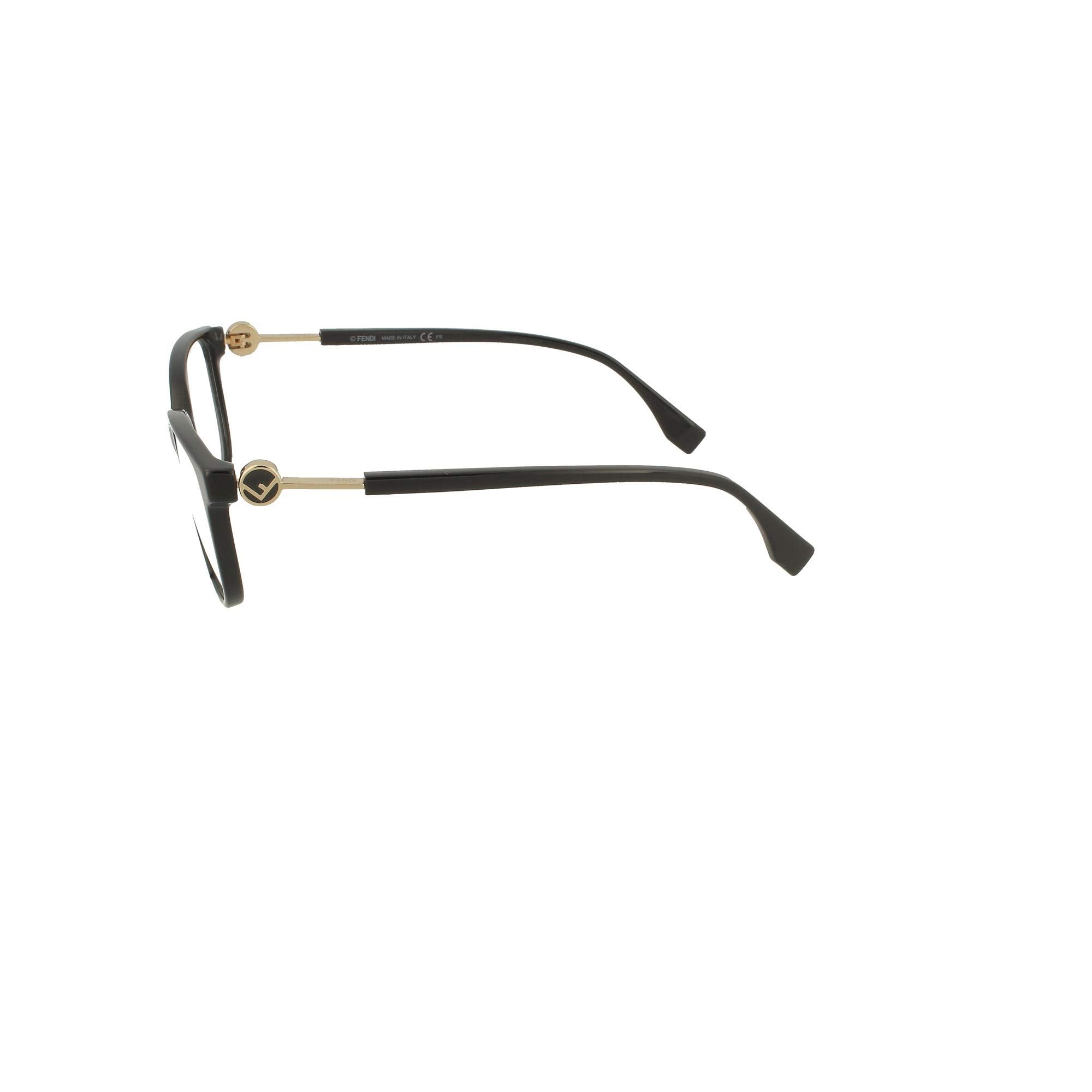 Fendi Eyeglasses FF0346 807 53mm Black / Demo Lens