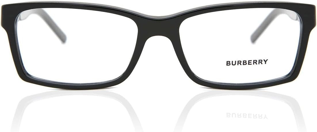 Burberry BE 2108 3001 Rectangle Eyeglasses 54mm Black / Demo Lens