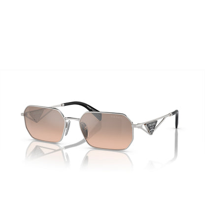 Prada Sunglasses PRA51S 1BC8J1 58mm Silver / Brown Mirror Silver Gradient Lens