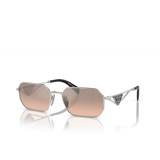 Prada Sunglasses PRA51S 1BC8J1 58mm Silver / Brown Mirror Silver Gradient Lens