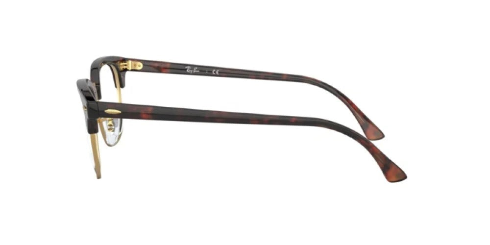 Ray-Ban RX5154 2372 Eyeglasses 51mm Red Havana / Clear Demo Lens