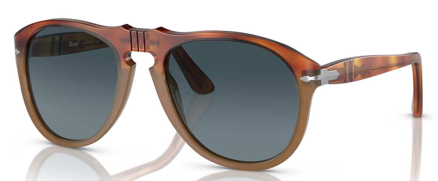 Persol Sunglasses PO 0649 1025/S3 54mm Resina E Sale / Polarized Blue Lens