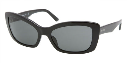 Prada Sunglasses PR03NS 1AB1A1 57mm Black / Dark Grey Lens