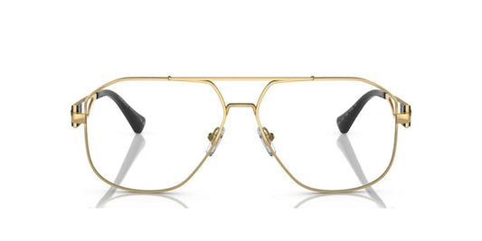 Versace VE1287 1002 Eyeglasses 57mm Gold / Clear Demo Lens