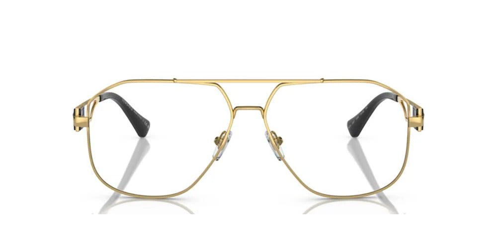 Versace VE1287 1002 Eyeglasses 57mm Gold / Clear Demo Lens