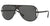Versace Pilot Sunglasses VE2212 100987 57mm Matte Black / Grey Lens