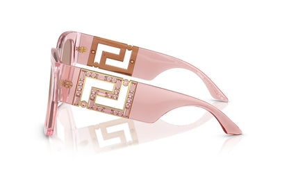 Versace Sunglasses VE4402 54727E 59mm Transparent Pink / Light Pink Mirror Gradient Silver Lens