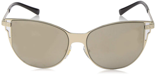 Versace Sunglasses VE2211 1252/5A 56mm Pale Gold / Light Brown Mirror Dark Gold