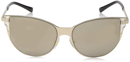 Versace Sunglasses VE2211 1252/5A 56mm Pale Gold / Light Brown Mirror Dark Gold