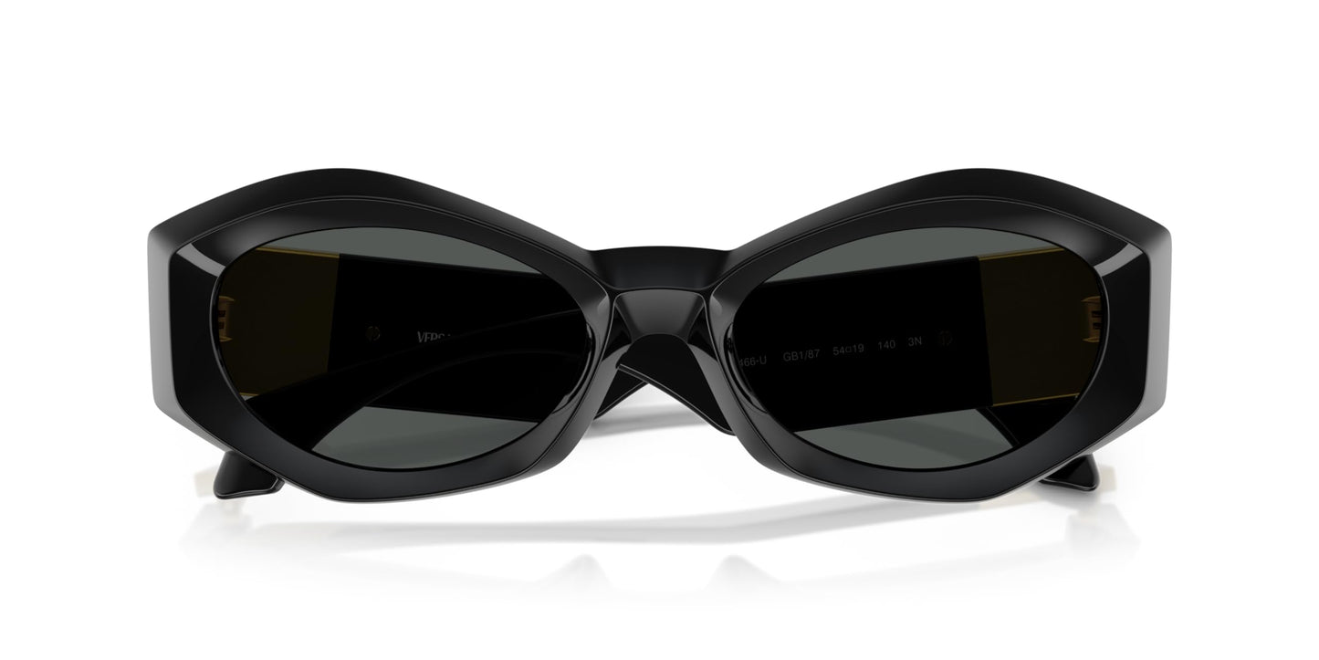Versace Sunglasses VE4466U GB187 54mm Black / Dark Grey Lens