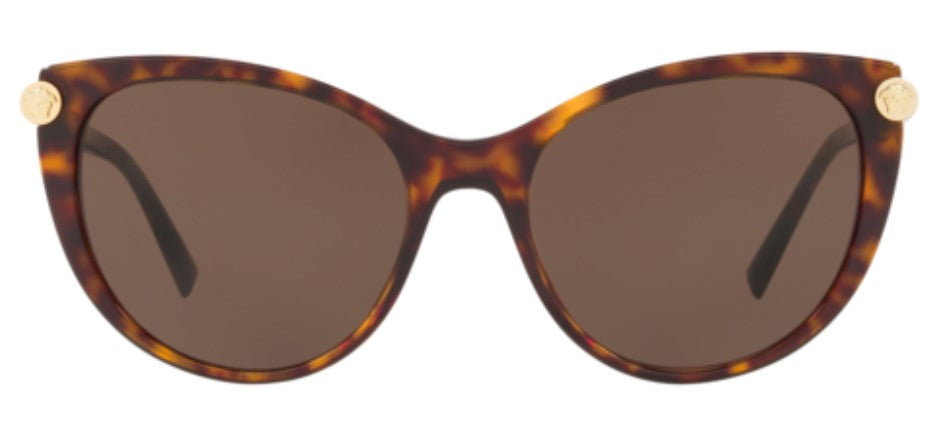 Versace VE4364Q 108/73 55mm V-ROCK Sunglasses Havana / Brown Lens