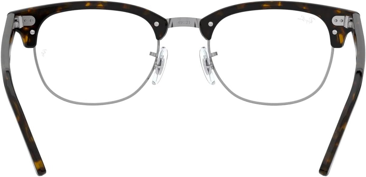 Ray-Ban RX5154 2012 Clubmaster Eyeglasses 49mm Dark Havana / Clear Demo Lens