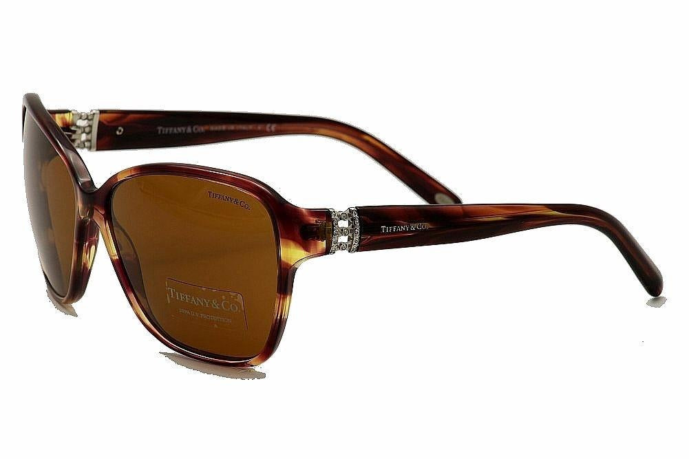 Tiffany & Co VINTAGE Sunglasses TF4070B 8081/R1 60mm Violet Havana / Brown Lens
