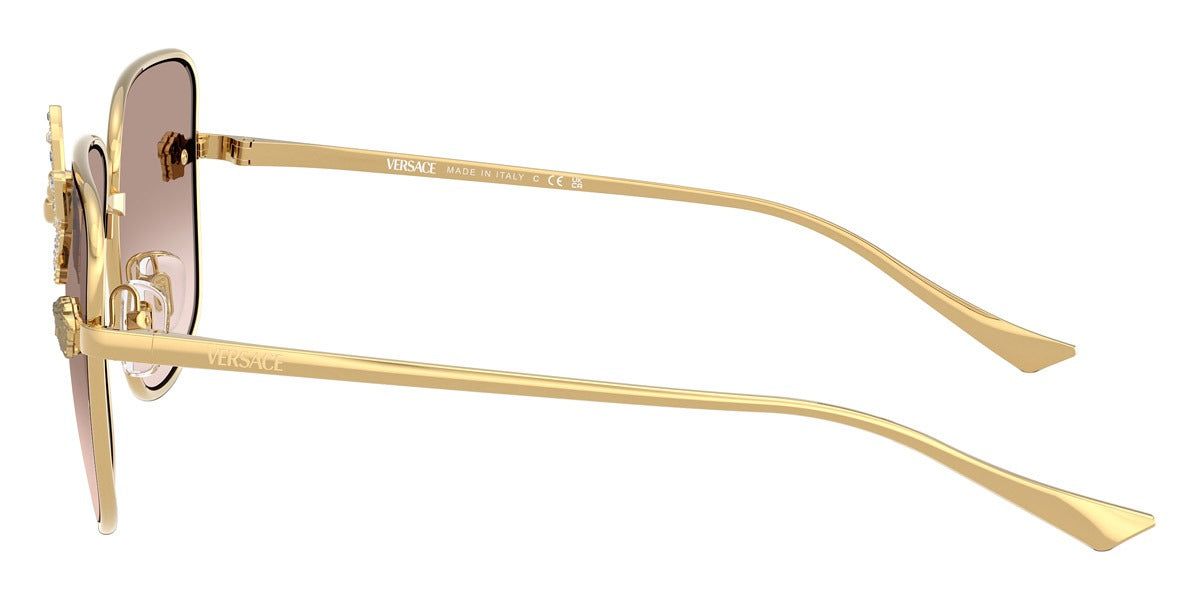 Versace Sunglasses VE2282 10028Z 59mm Gold / Light Brown Mirror Silver Lens