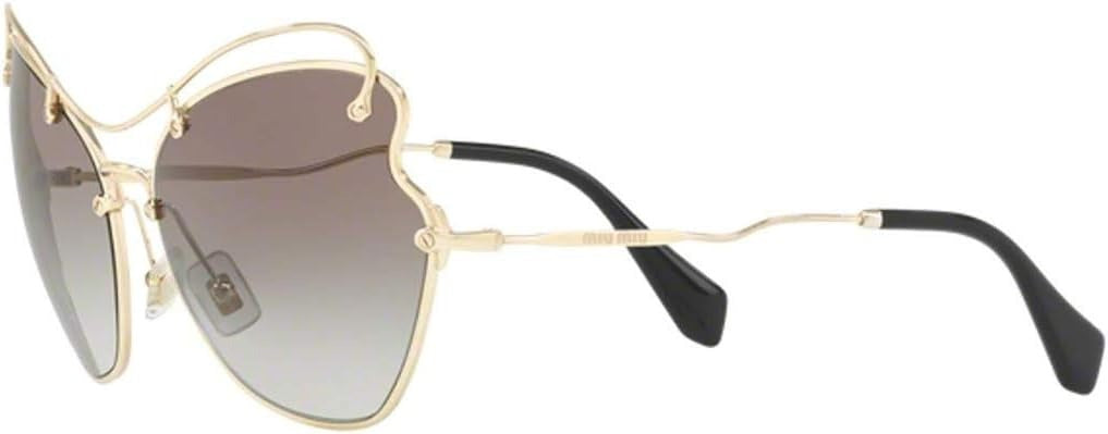 Miu Miu Sunglasses MU56RS ZVN0A7 61mm Pale Gold / Grey Gradient Lens