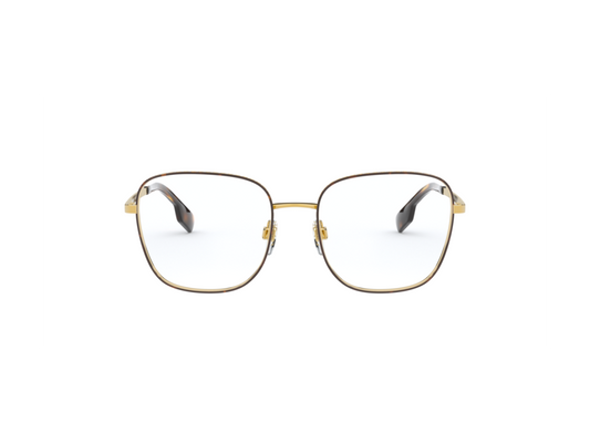 Burberry Eyeglasses BE1347 1308 52mm Gold/Dark Havana / Demo Lens