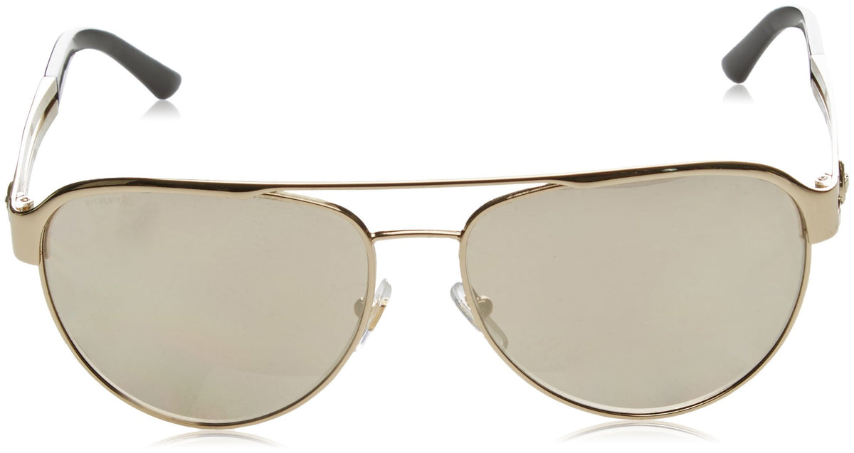Versace VE2165 1252/5A 58mm Sunglasses, Pale Gold / Lt Brown Mirror Gold