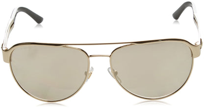 Versace VE2165 1252/5A 58mm Sunglasses, Pale Gold / Lt Brown Mirror Gold