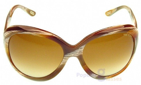 Tom Ford Marissa Sunglasses TF18 Q41 62mm Horn / Brown Gradient Lens (VINTAGE)