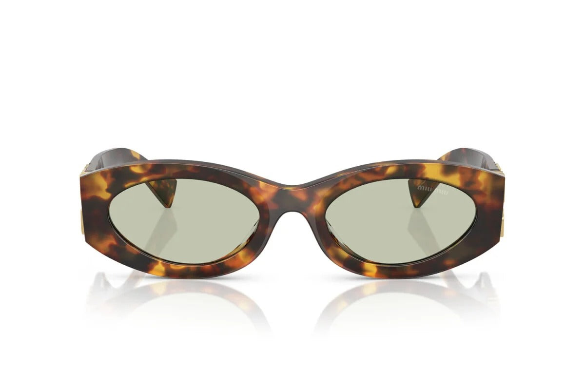 Miu Miu Sunglasses MU11WS 14L50O 54mm Honey Havana / Light Green Lens