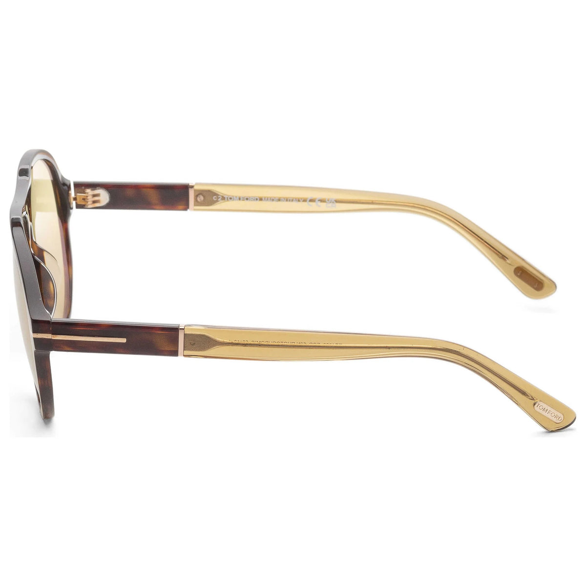 Tom Ford Quincy Sunglasses FT1080 52N 59mm Dark Havana / Green Photochromic Lens