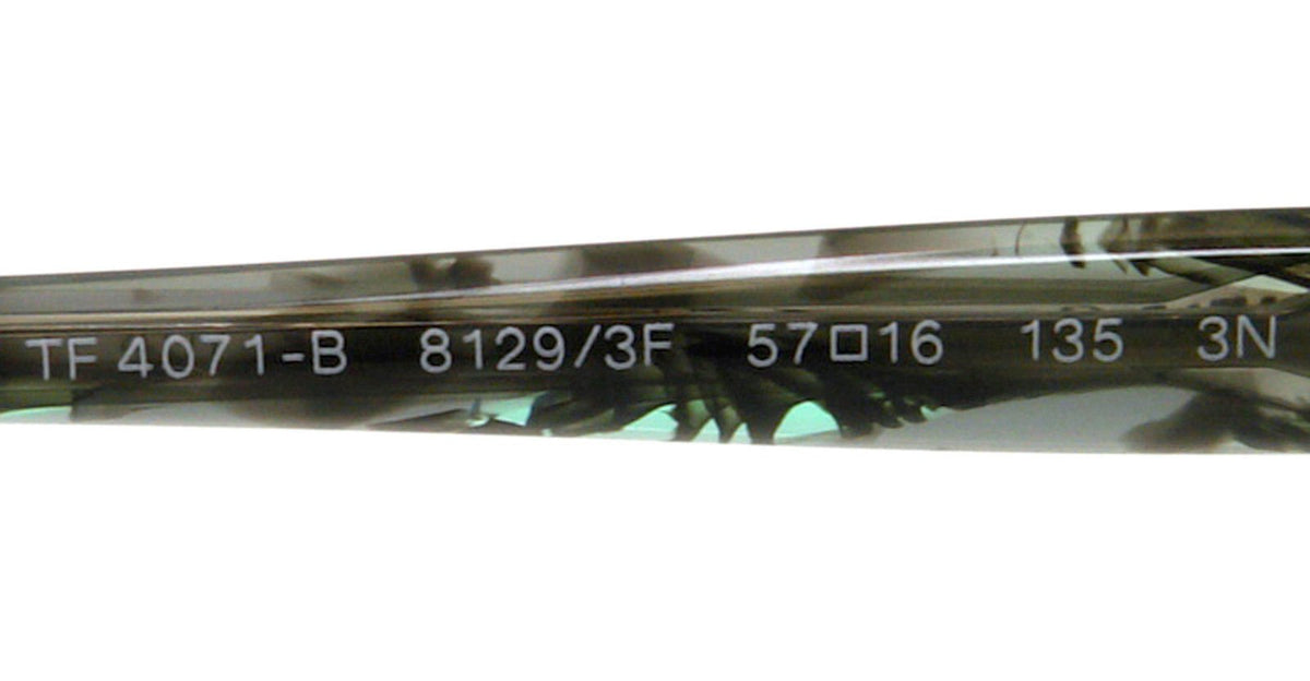 Tiffany &amp; Co Sunglasses TF4071B 8129/3F 57mm Blue Havana / Dark Grey Lens