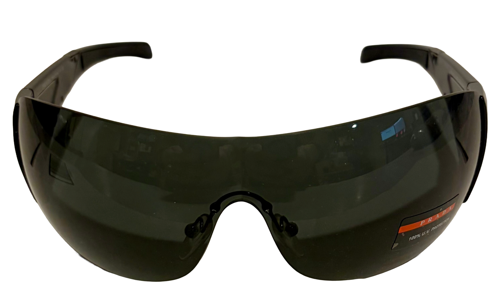 Prada Sport PS07HS 1AB1A1 Sunglasses Black / Dark Grey Lens (Vintage Model)